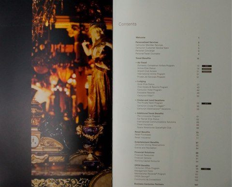 American Express Centurion Benefits Booklet