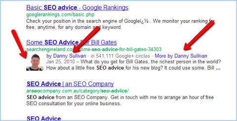 Google+ Authorship mark up Google+ Authorship mark up