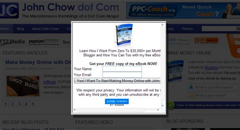 john chow pop up