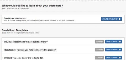 create a survey kissinsights