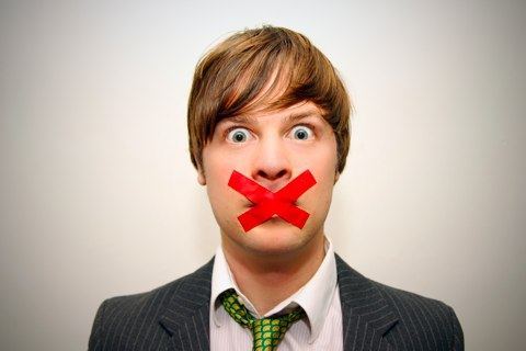 keep your mouth shut