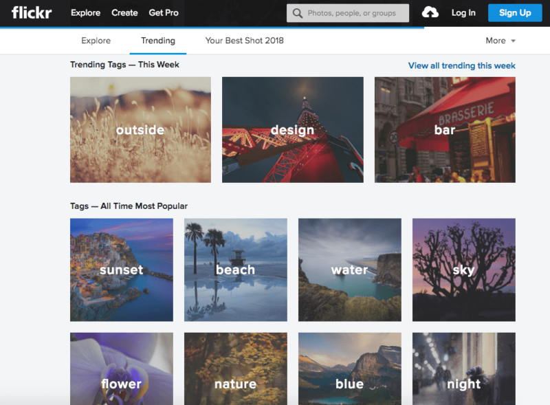flickr homepage free stock