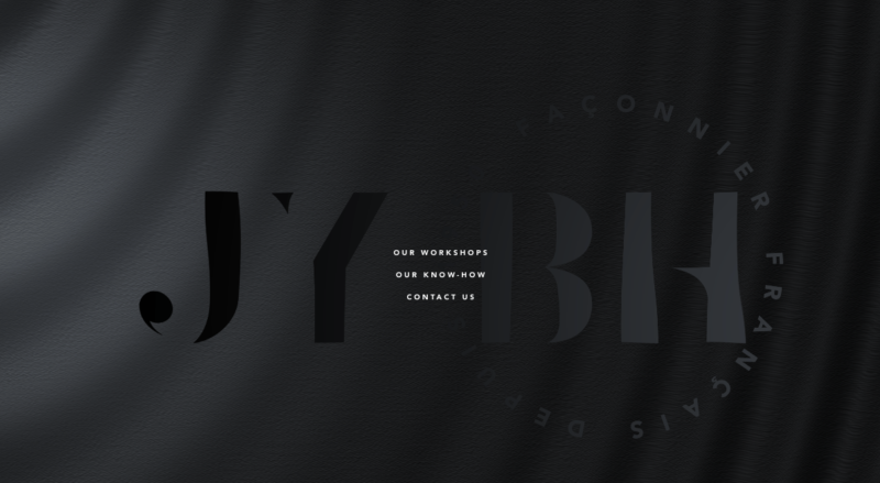 example of website with triple black color palette in 2019