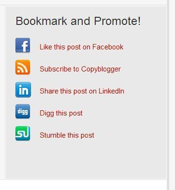 bookmark social buttons