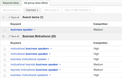 keyword ideas seo site audit
