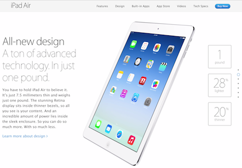 ipad homepage