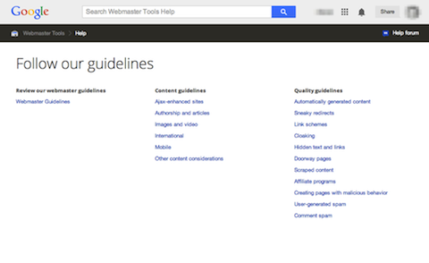 guidelines google