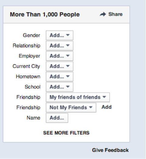 facebook filters