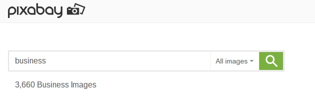 pixabay image search screen