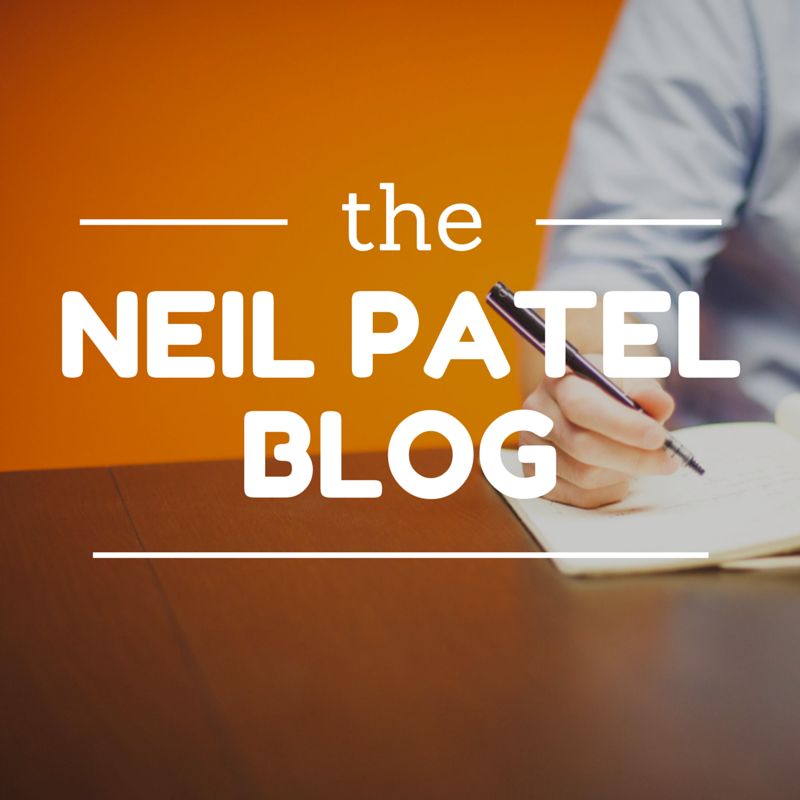 An example of a finished image for the Neil Patel Blog designed in Canva