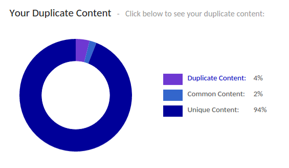 Infographic of Your duplicate content