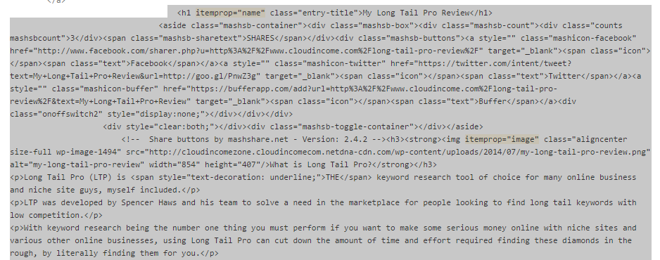 image07 Image showing the HTML code with a CMS which doesn't allow downloading files.