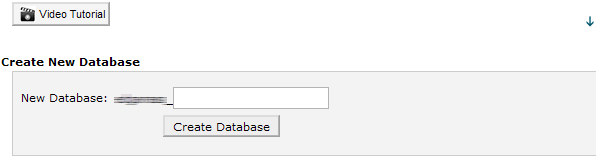 Create new database example