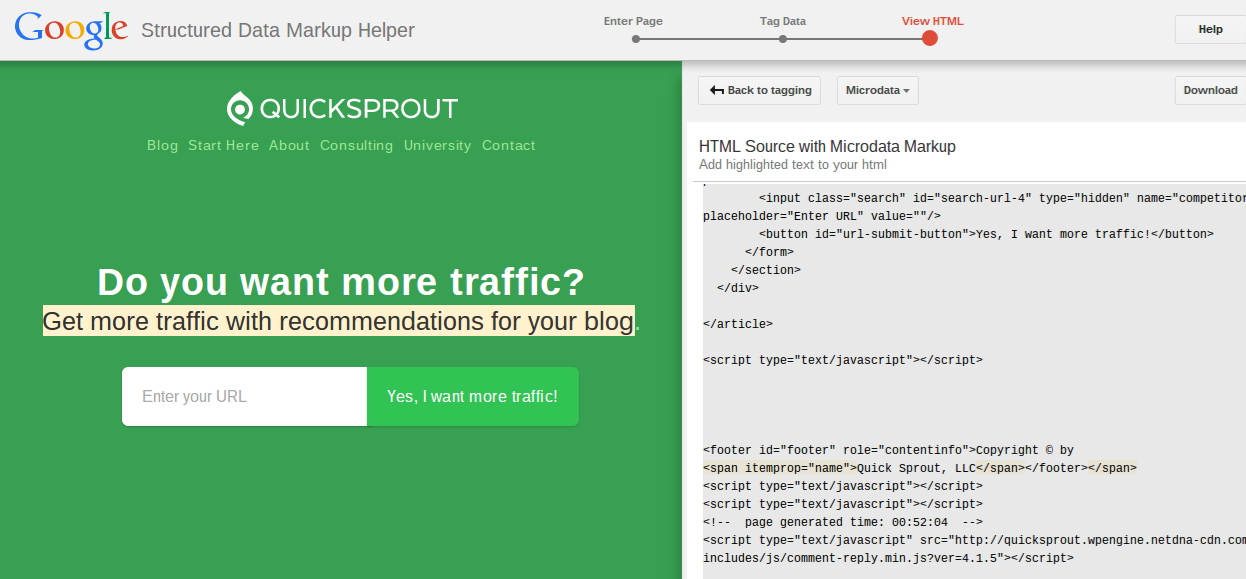 image15 Image of new source code for the page after implementing previous schema steps.