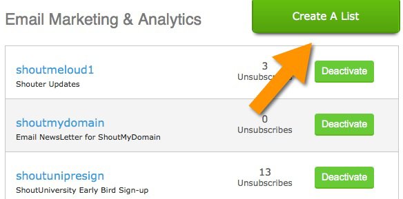 Example of segmented list for customers for autoresponder message. 