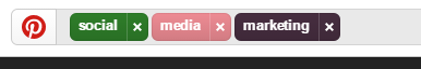 Pinterest search function.