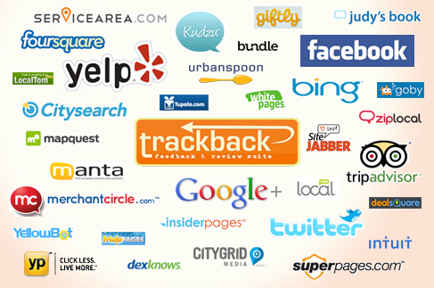 Infographic with logos of popular review platforms.