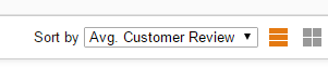 Avg. Customer Review example.
