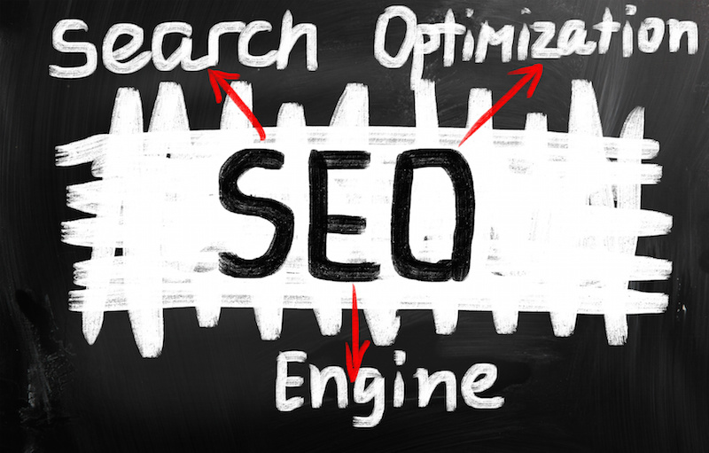 seo traffic Image with artistic depiction of the SEO acronym with red arrows to the words search engine optimization.