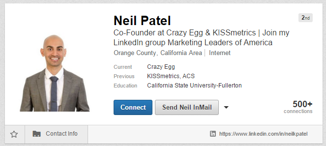 linkedin profilo neil