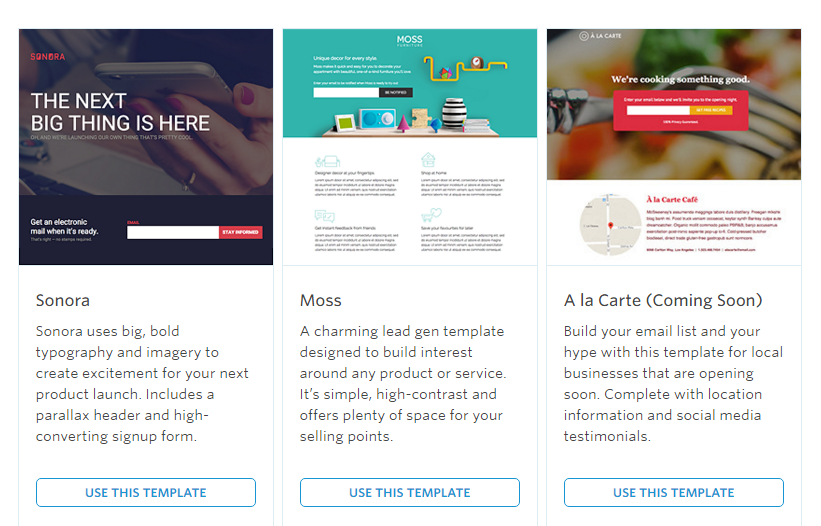 landing page examples 6