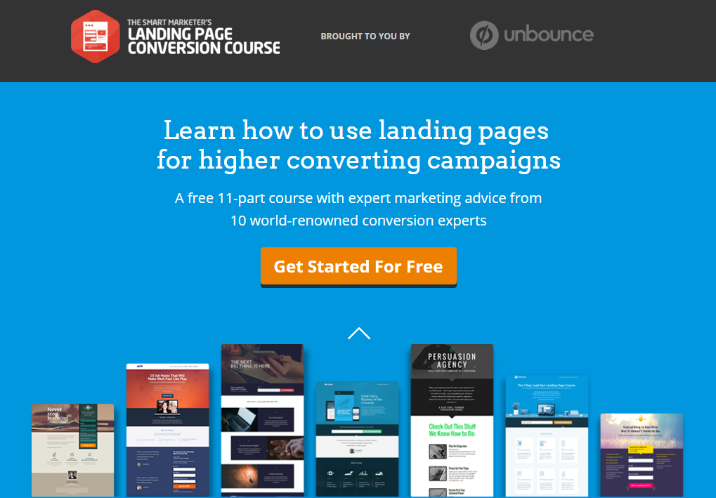 Landing page example 9