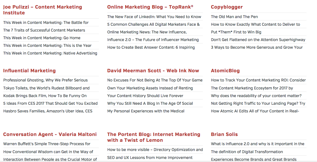 Alltop marketing tool example.