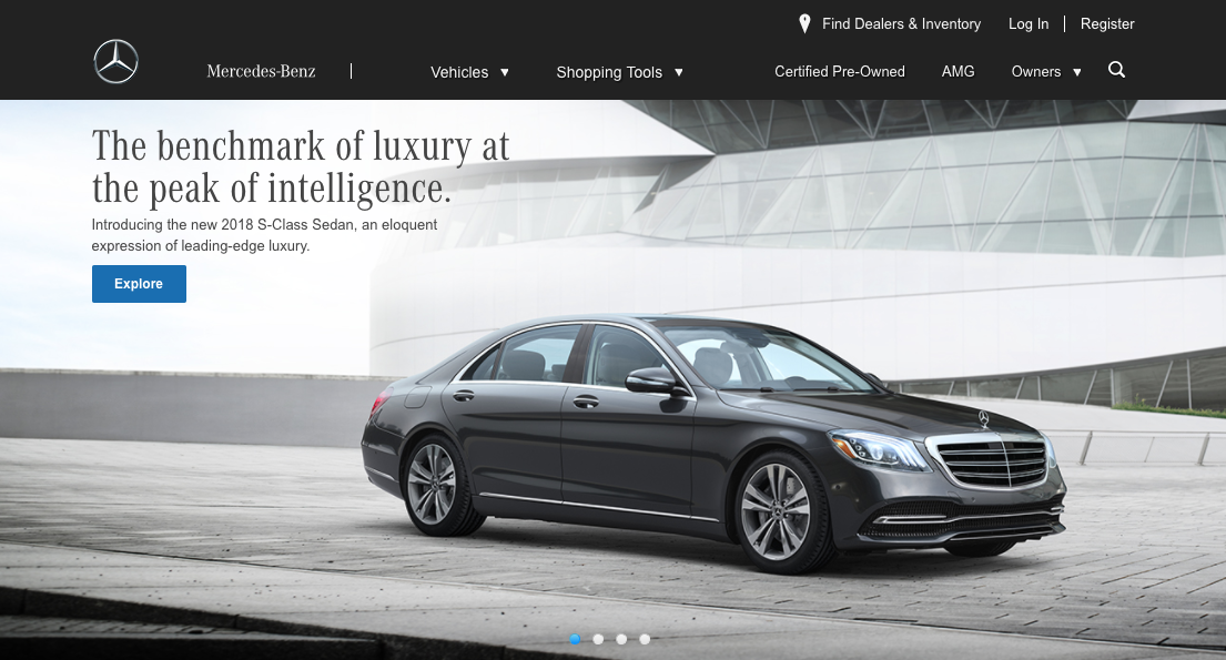 Value proposition example by Mercedes Benz