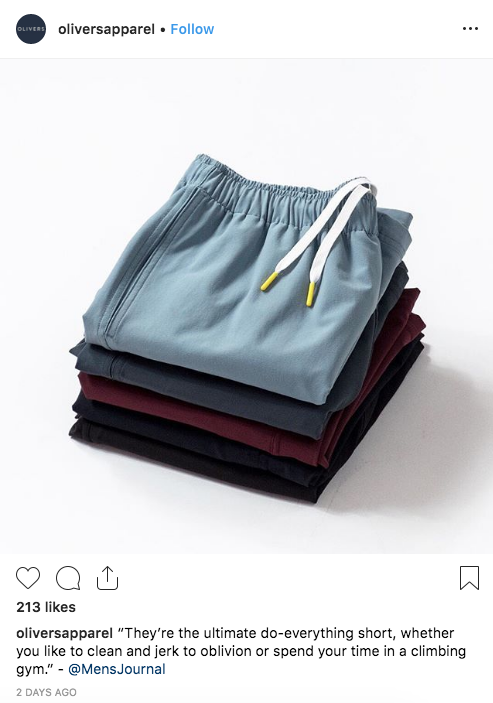 oliversapparel Facebook post sharing a product.
