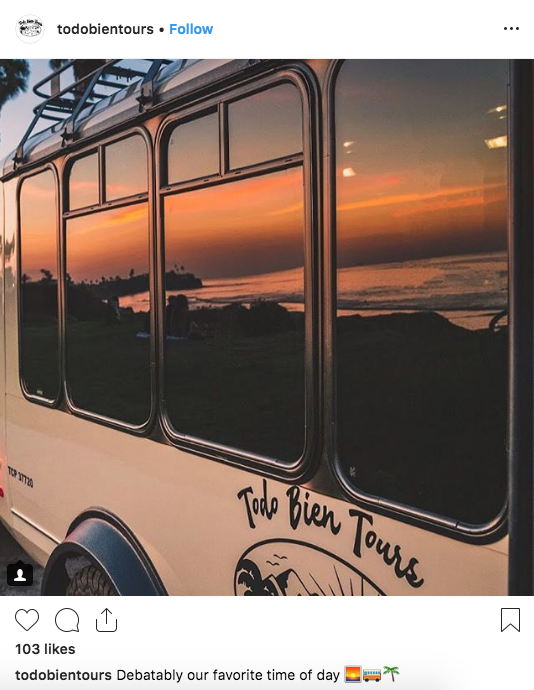 A screenshot of the Todo Bien Tour bus.