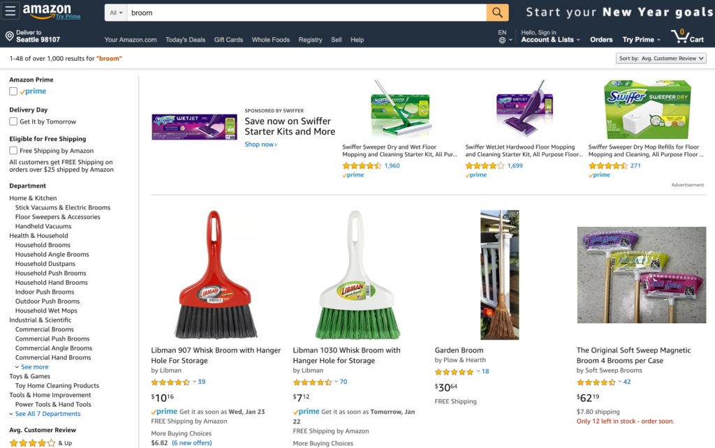 Amazon Platform Marketing - Broom