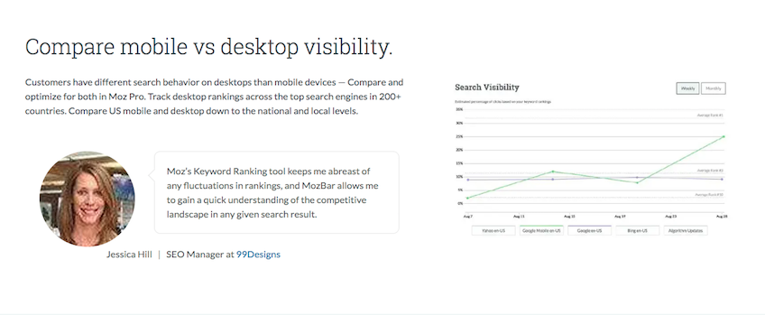 Moz example of value to the customer 2