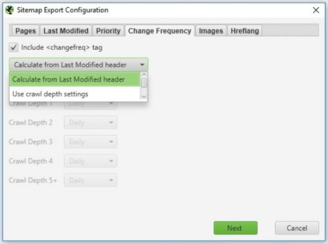 screaming frog configuration