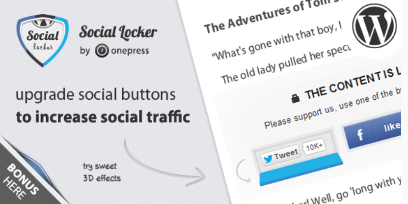 Social Locker home page image.