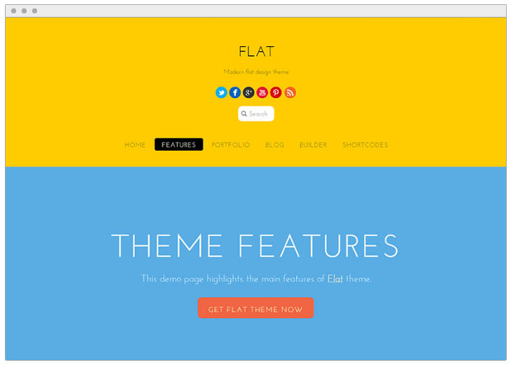 Flat WordPress Theme