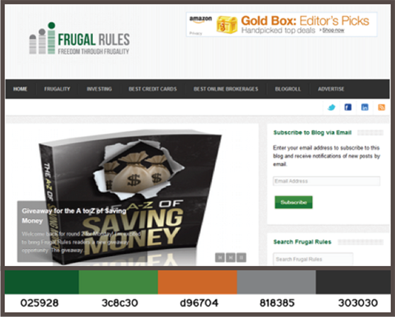 Finance Color Scheme Site