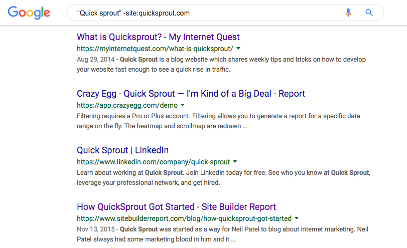 Google Search Example