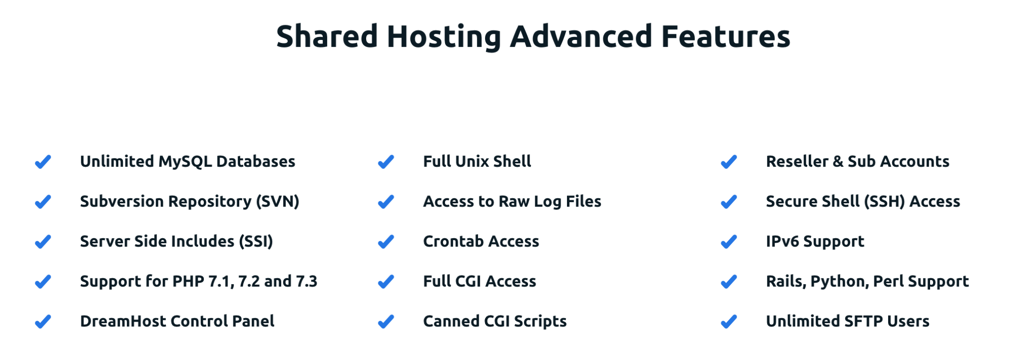 DreamHost Shared Hosting