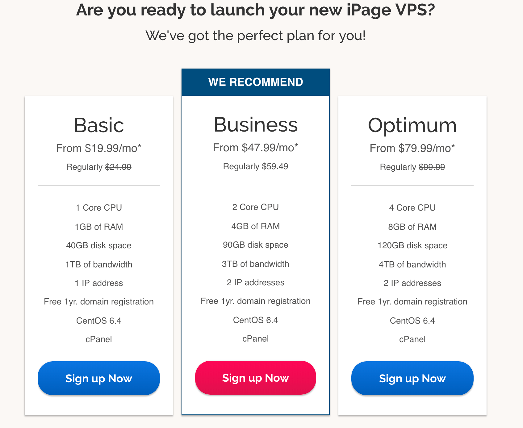 iPage VPS Hosting Plans