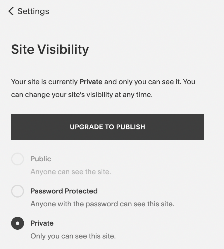 site visibility