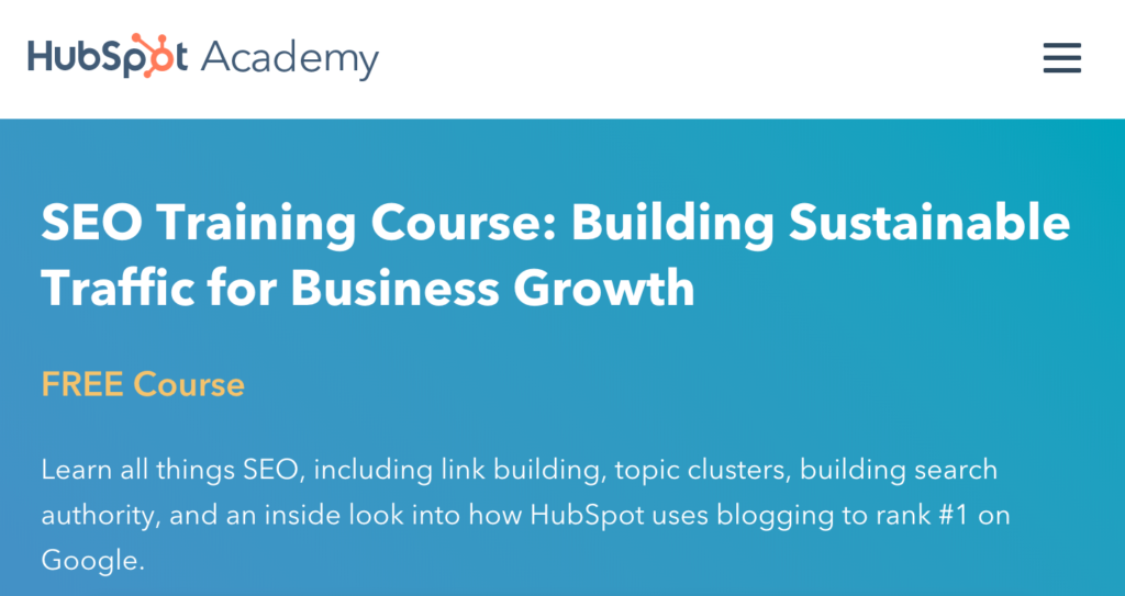 Hubspot Academy