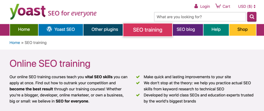 Yoast Academy SEO course and guide