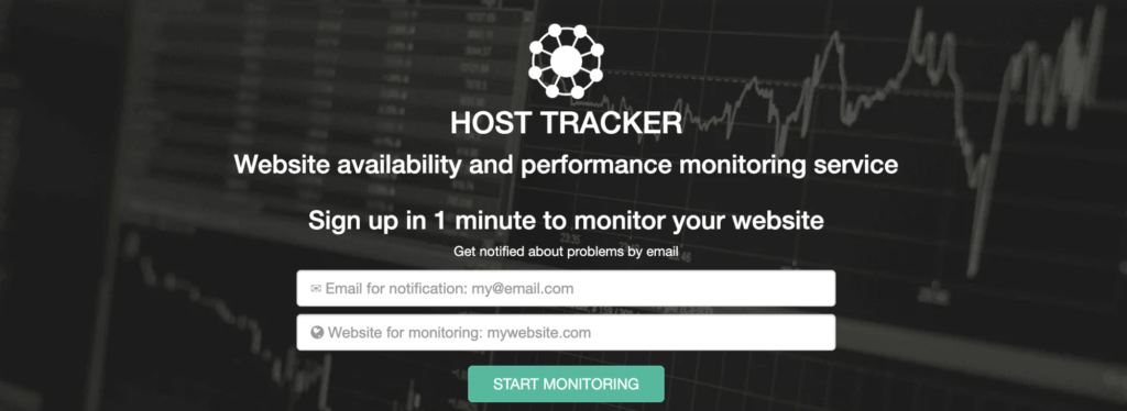 Host Tracker home page.