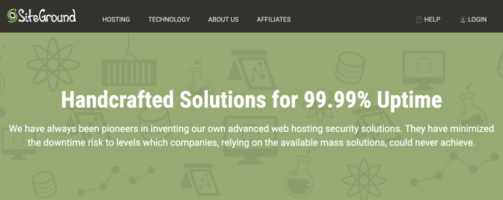 Siteground web hosting provider