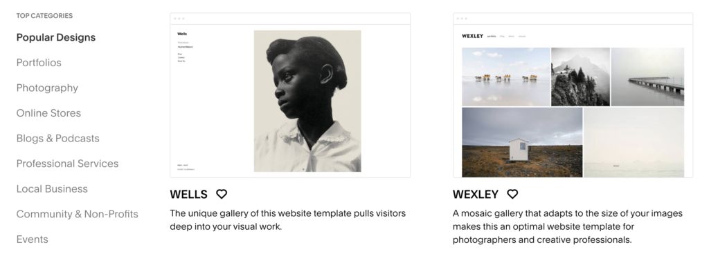 squarespace templates