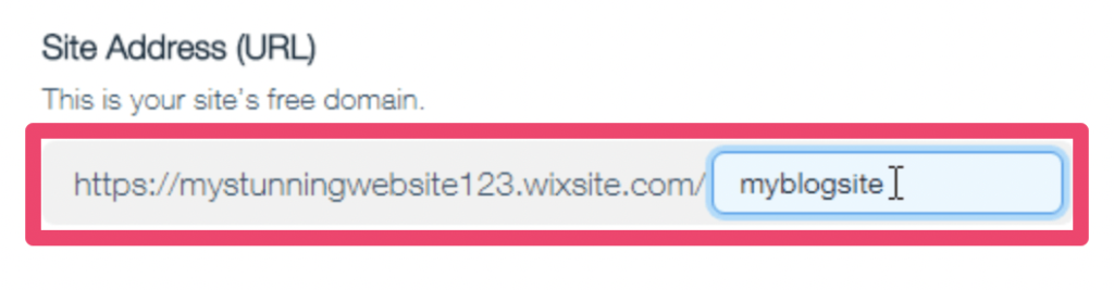 Wix subdomain url example.