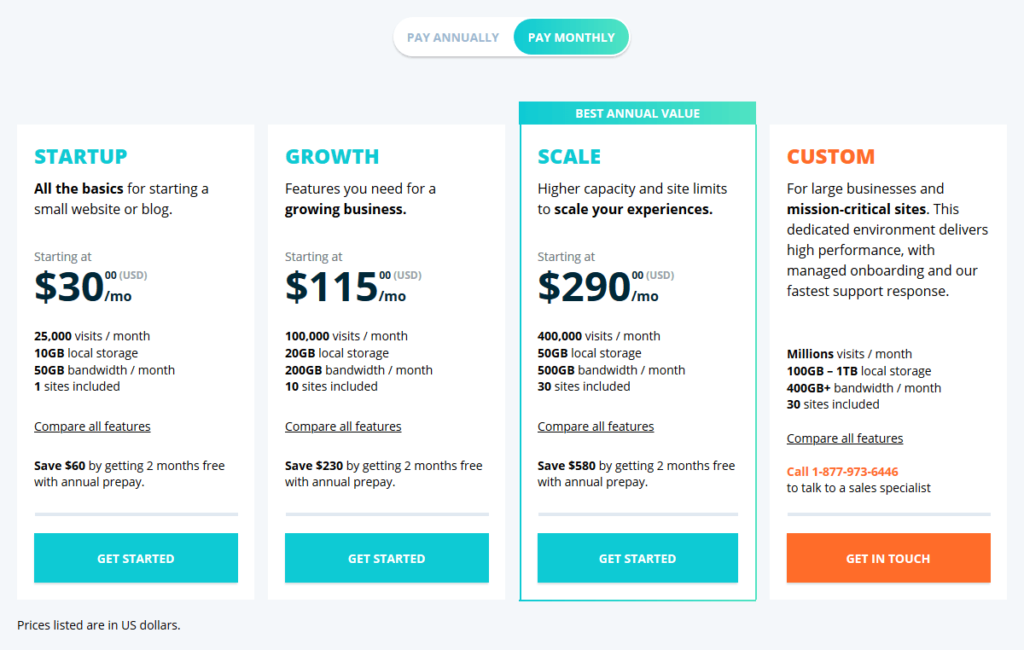 WP Engine Pricing