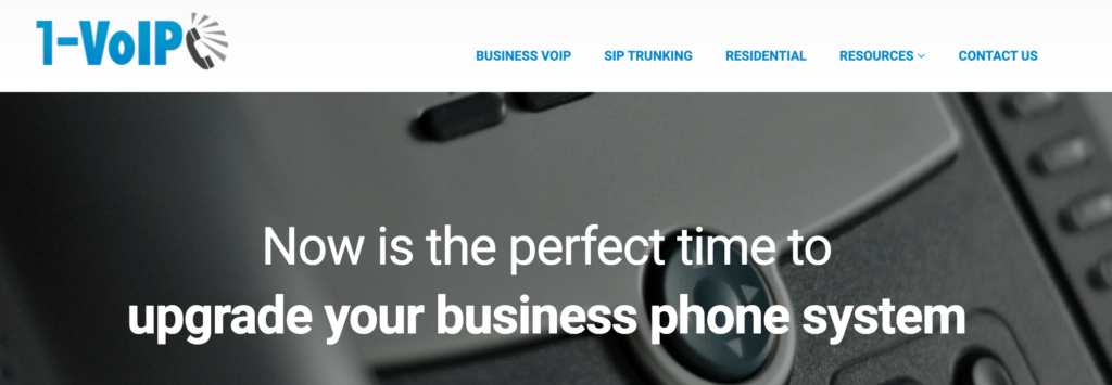 1-VoIP home page.