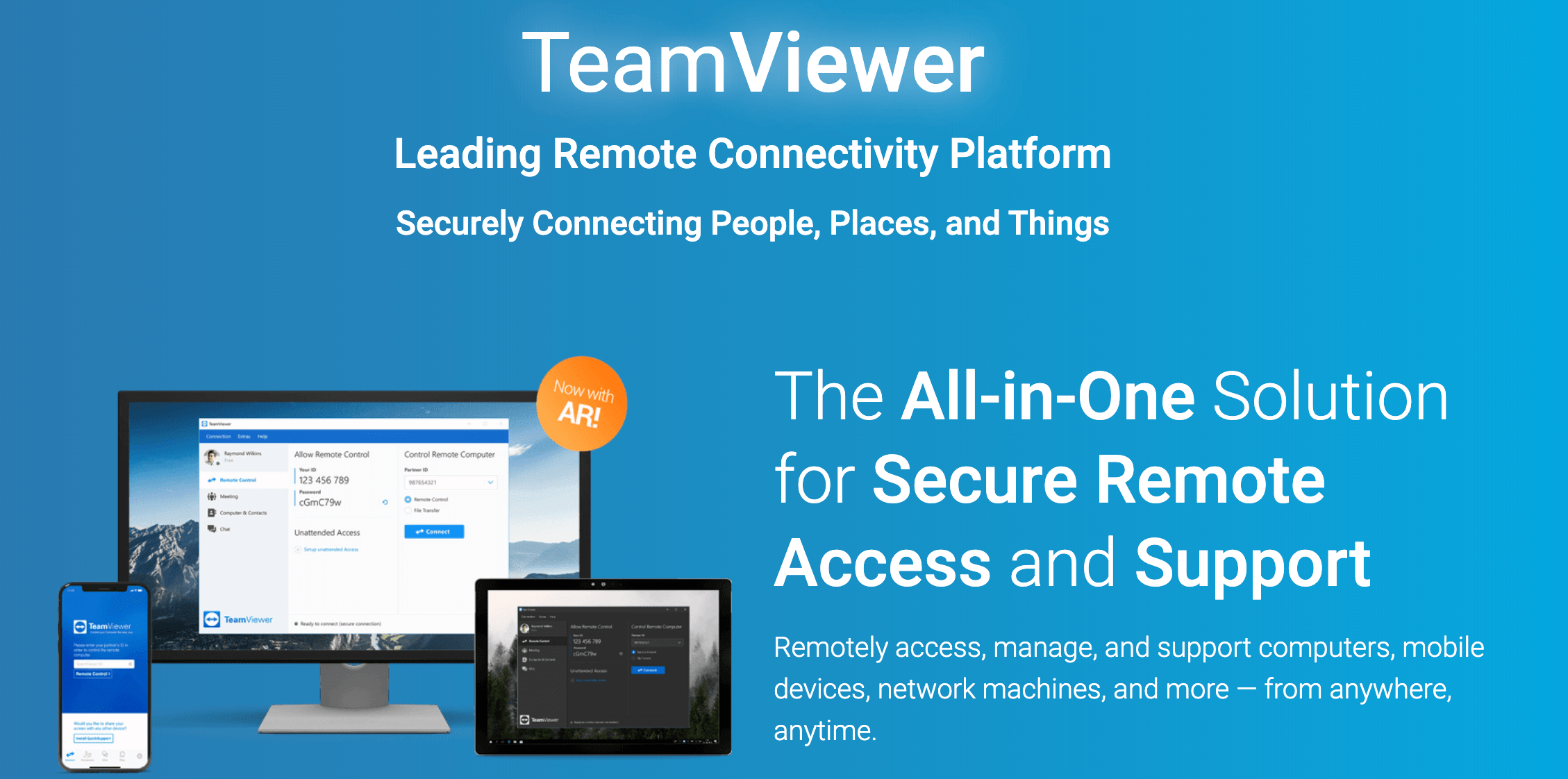 TeamViewer home page.