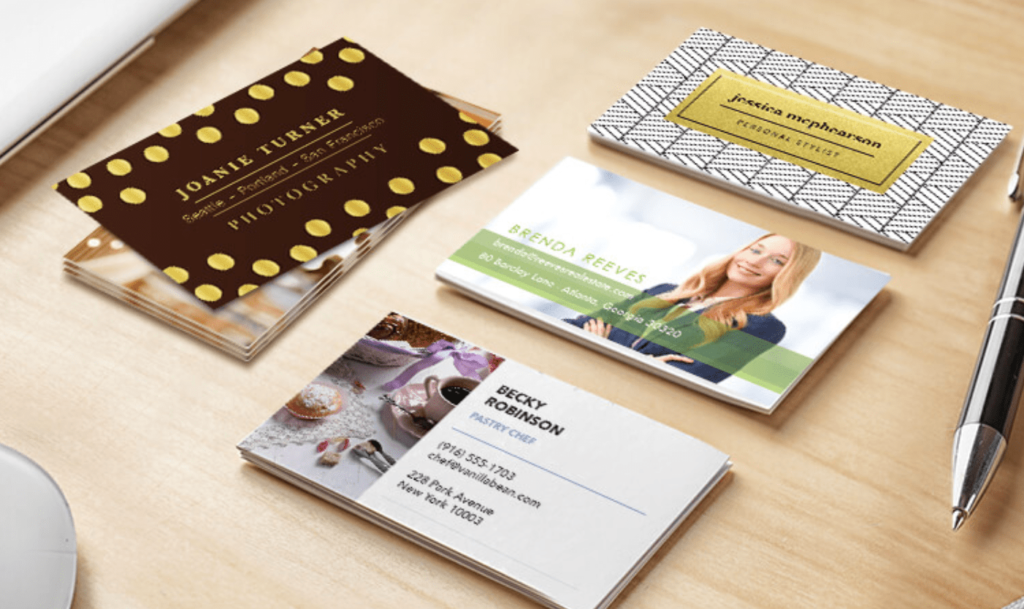 Staples business card printing service business card example.